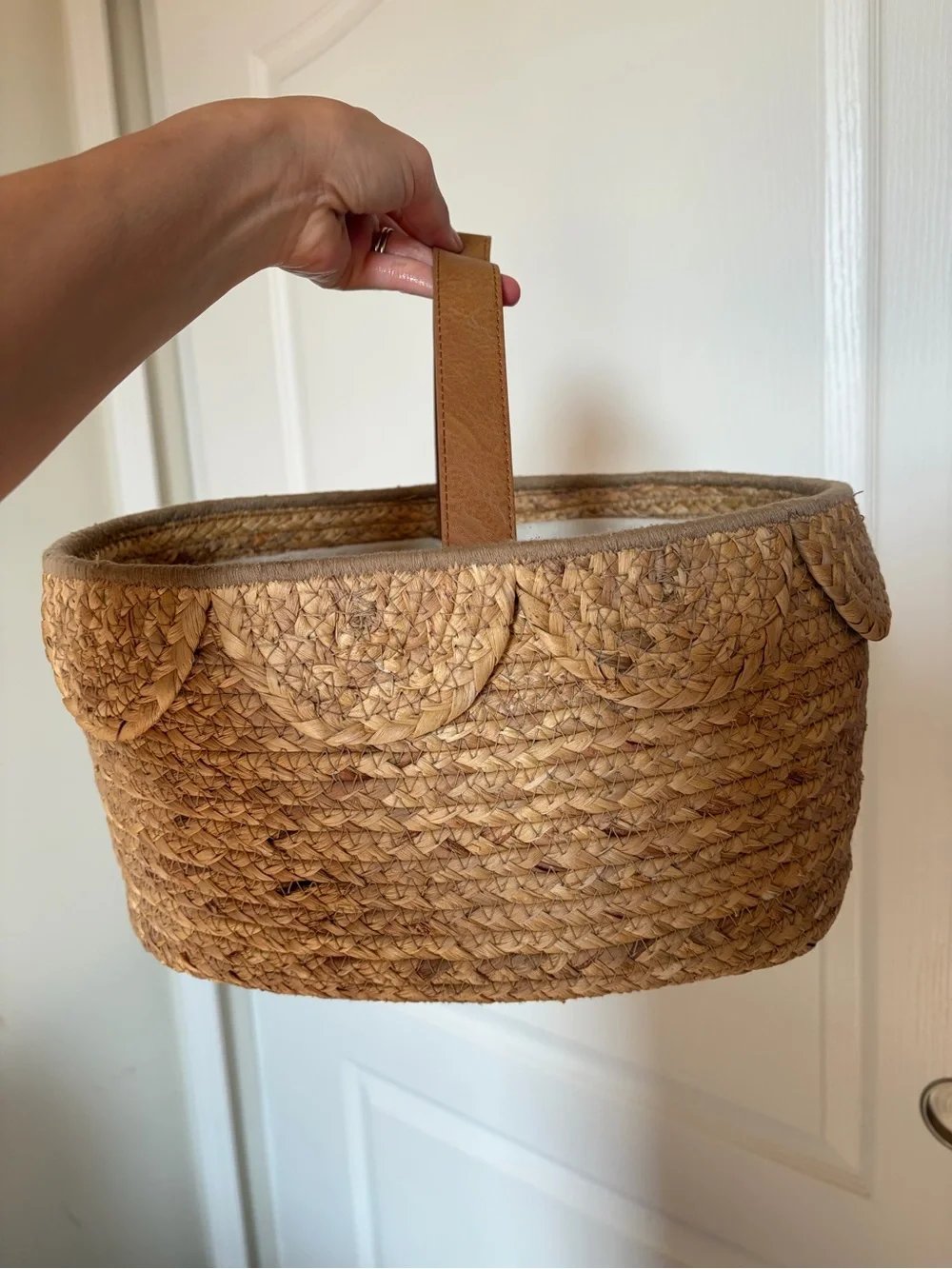 Hearth and hand magnolia diaper caddy scalloped target